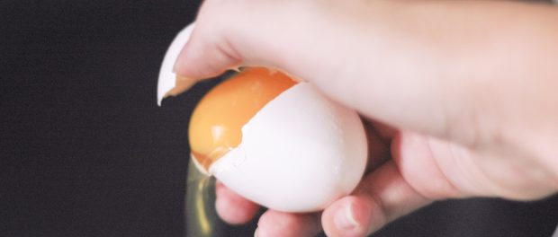 cracking egg